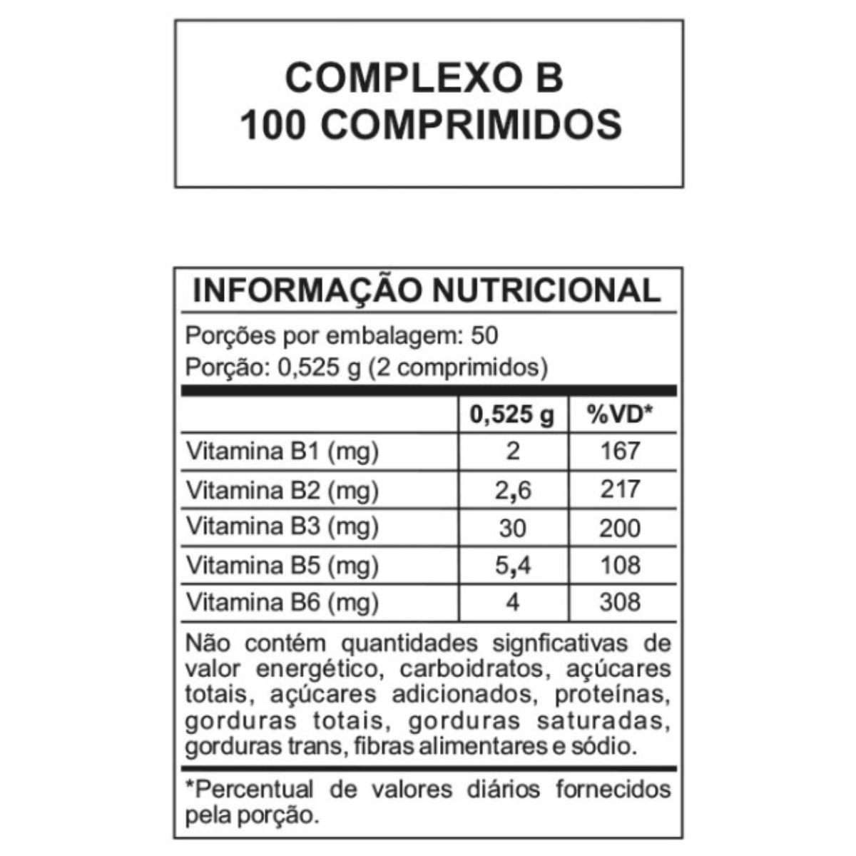 Complexo B Com 100 Comprimidos Revestidos Arte Nativa - Complexo B Com ...