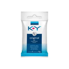 Gel Lubrificante Íntimo KY com 3 Sachês 5g