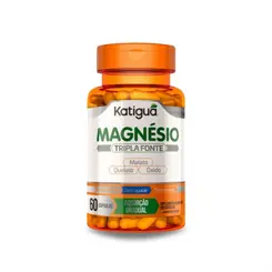 Magnésio Tripla Fonte com 60 cápsulas Katiguá