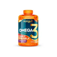 Ômega 3 Tripla Fonte 1000mg com 240 cápsulas Katiguá DHA+EPA+ALA