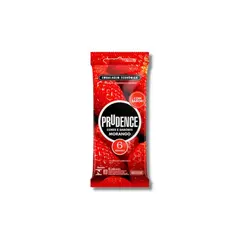 Preservativo Prudence Morango com 6 unidades