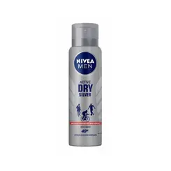 Desodorante Antitranspirante Aerosol Nivea Active Dry Silver 150ml