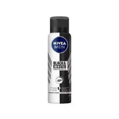 Desodorante Antitranspirante Aerosol Nivea Men Invisible Black & White 150ml