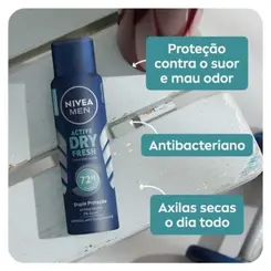 Desodorante Antitranspirante Aerosol Nivea Men Dry Fresh 150ml