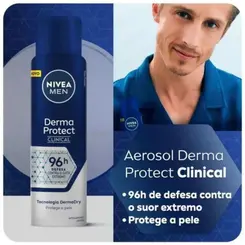 Desodorante Antitranspirante Aerosol Derma Protect Clinical NIvea Men 150ml