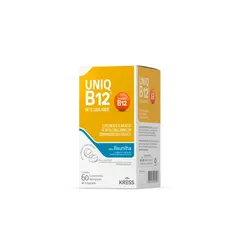 Vitamina B12 Uniq com 60 Comprimidos Mastigaveis Baunilha