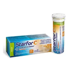 StarforC Vitamina C 1G + Arginina 1G com 10 comprimidos