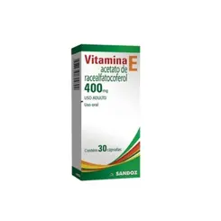 Vitamina E 400mg com 30 cáspsulas Sandoz