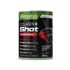 Colagen II Shot Condroitina Colágeno Tipo II Cúrcuma e K2+D3 150g Bionatus