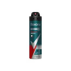 Desodorante Antitranspirante Aerosol Rexona Men Antibacterial + Invisible 150ml