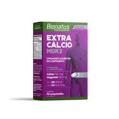 Extra Cálcio MDK2 com 90 comprimidos Bionatus