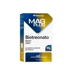 MagPlus Biotreonato com 60 cápsulas Herbamed