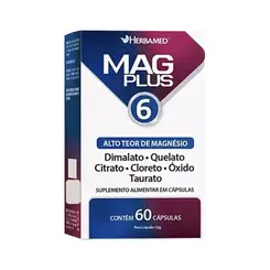 MagPlus 6 com 60 cápsulas Herbamed