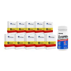 Kit 10 caixas Tadalafila 5mg  Germed + 1 Testopro 500 30 comprimidos Inove