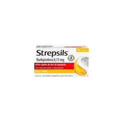 Strepsils Pastilha sabor Mel e Limão com 8 unidades
